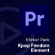 Social Media Reels - Sticker Pack K-pop Fandom Element remiere Pro Templates - VideoHive Item for Sale