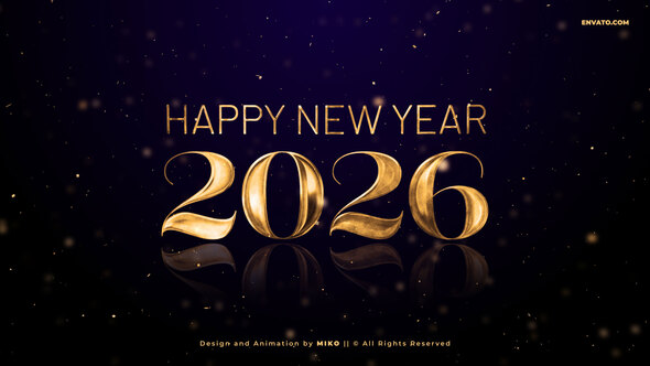 New Year Countdown Openers template preview