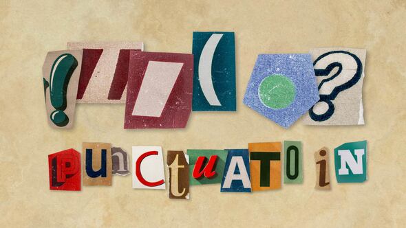 Ransom Letters - Punctuation Ransom Elements template preview