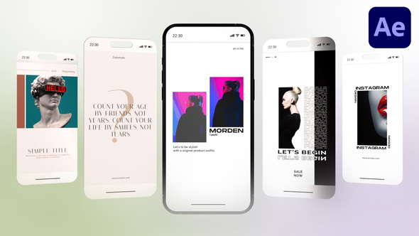 Instagram - Elegant 02 Video Displays template preview