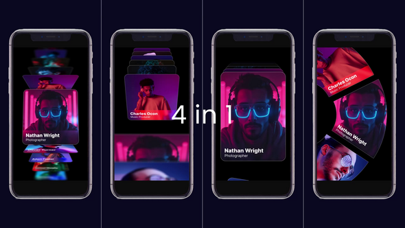 Vertical Carousels & Sliders Video Displays template preview