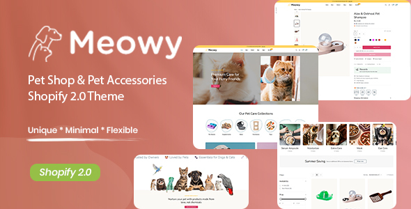Meowy – Pet Shop & Pet Accessories Shopify 2.0 Theme