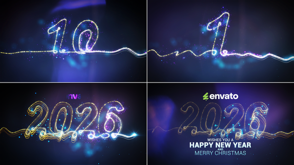 New Year 2026 Countdown // New Year Wishes 2026 Openers template preview