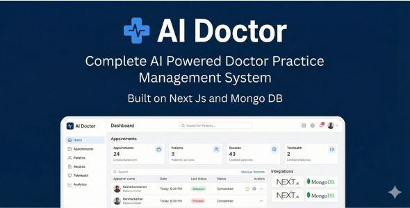 AI Doctor - Complete AI Powered Healthcare / Hospital Management System (HMS)