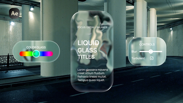 Liquid Glass Titles Titles template preview