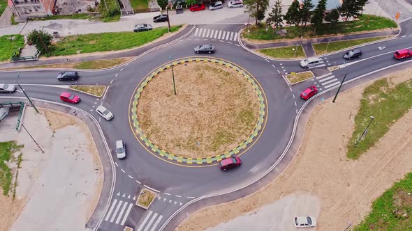 Traffic Roundabout Timelapse alt