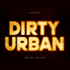 Dirty urban editable text effect 