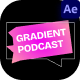 Gradient Podcast Lower Thirds - VideoHive Item for Sale