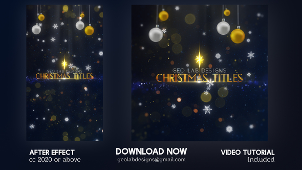 Christmas Titles Titles template preview