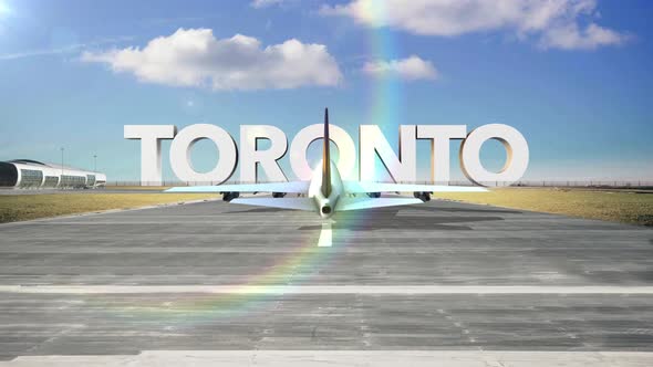 Commercial Airplane Landing Capitals And Cities Toronto