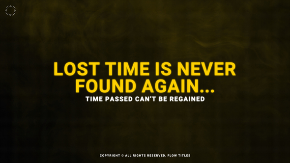 Flow Titles | AE Titles template preview