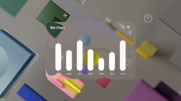 Liquid Glass Infographic Logo Stings template preview