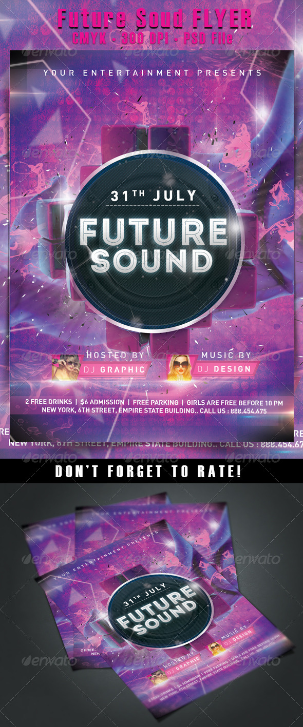 Future Sound Flyer - Events Flyers