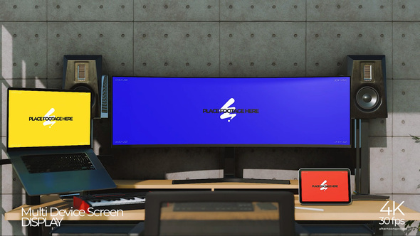 Multi Device Mockup Screen Product Promo template preview