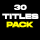 30 Fast Bold Text Animation Pack - VideoHive Item for Sale