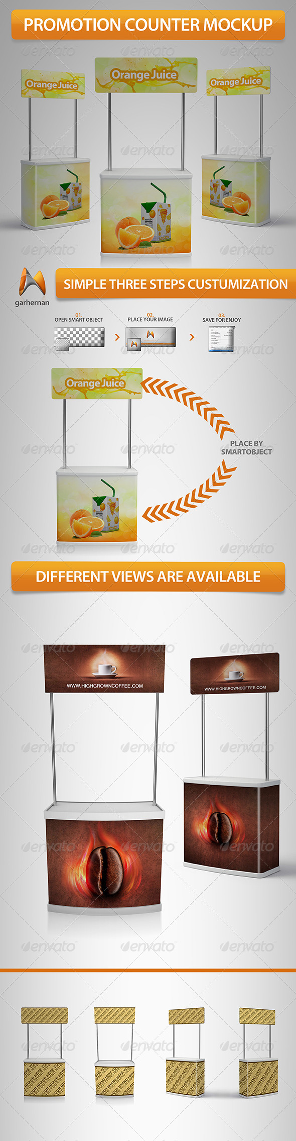 Download Promotion Stand Mockup By Garhernan Graphicriver