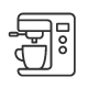 Modern Cafe Line Icon Set 