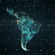 Blue Map Latin America Danger 4K - VideoHive Item for Sale