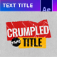 Crumpled Tape Titles - VideoHive Item for Sale
