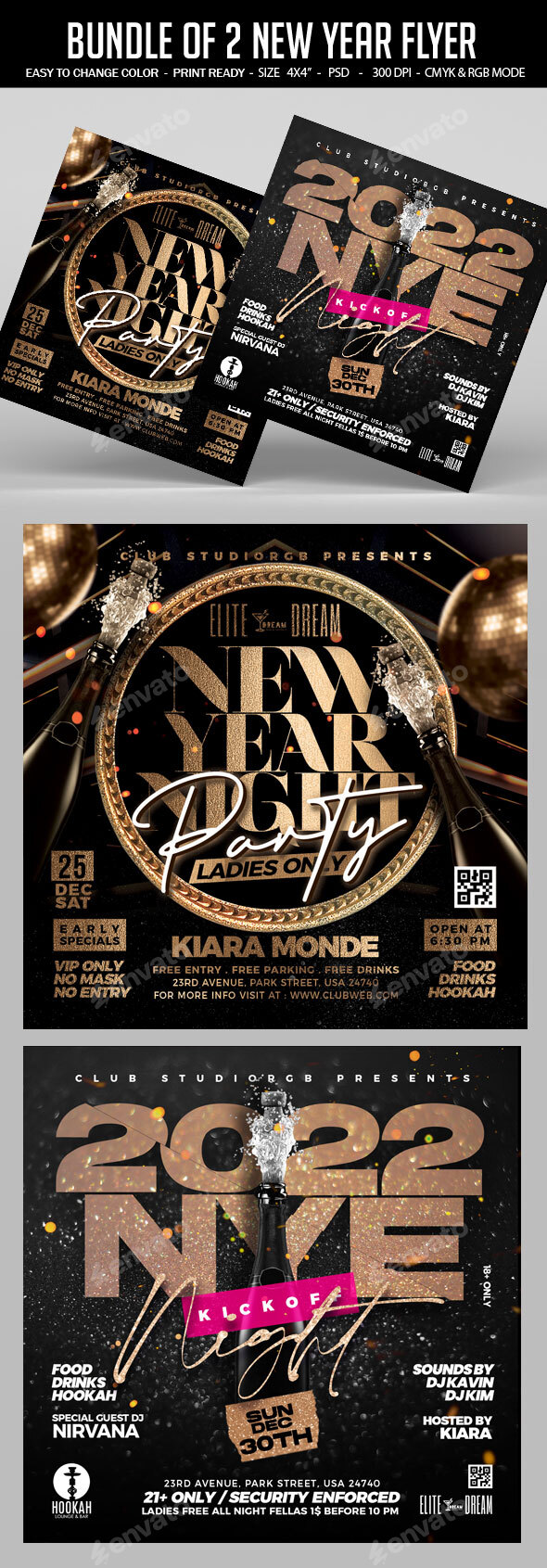New Year Flyer Bundle