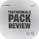 Testimonials Pack Review (Light Mode) - VideoHive Item for Sale