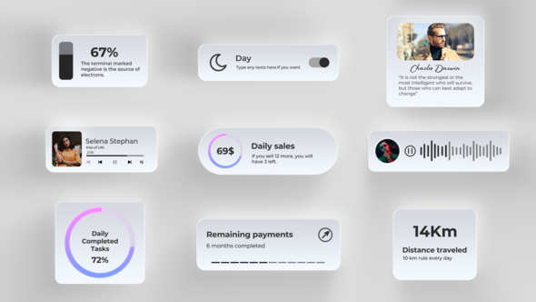 Widgets Elements template preview