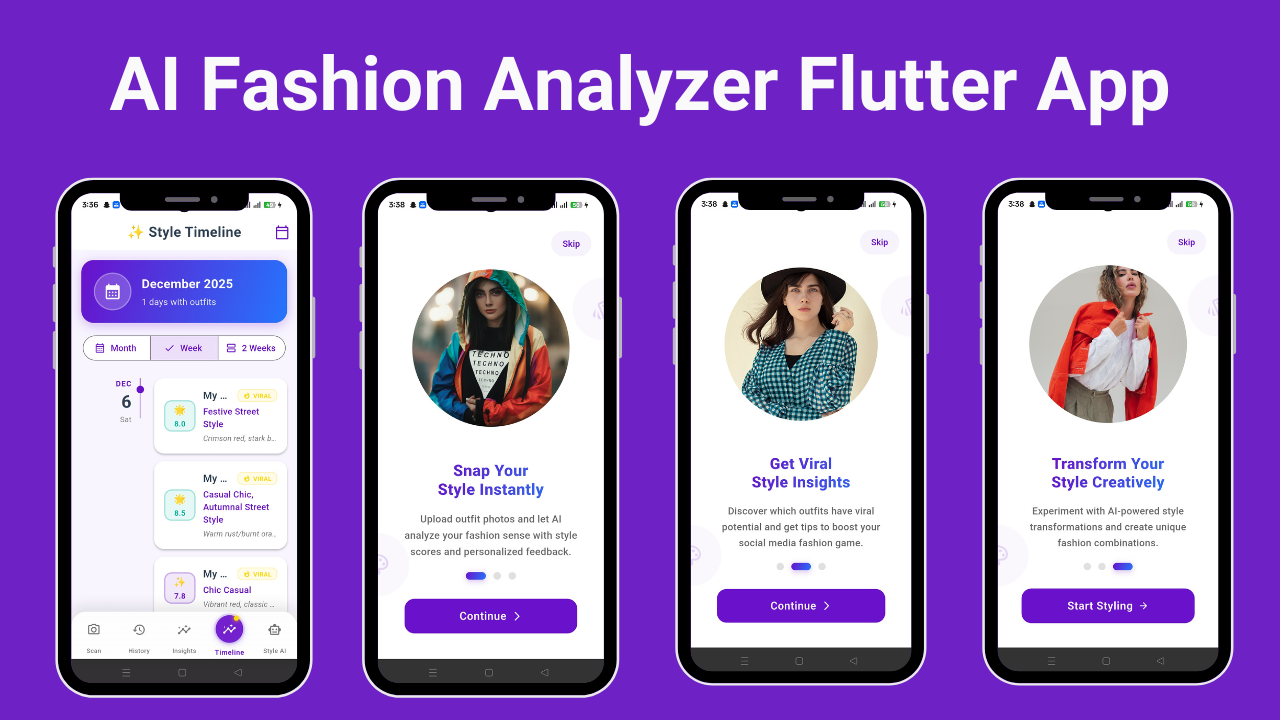 AI-Powered Fashion & Outfit Analyzer Flutter App | Style Score ...