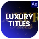 Luxury Titles - VideoHive Item for Sale