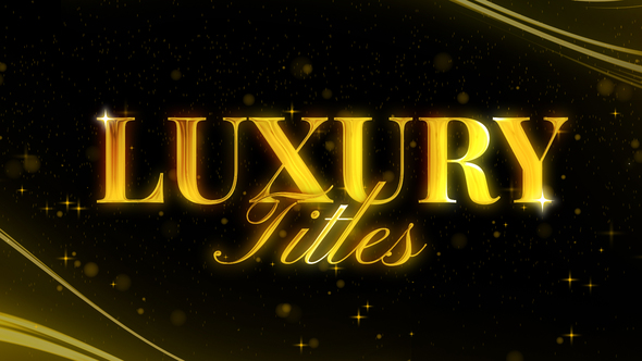 Luxury Titles Titles template preview