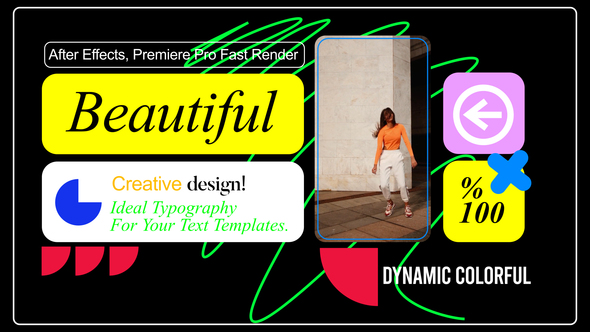 Fast Dynamic Typography Opener Titles template preview