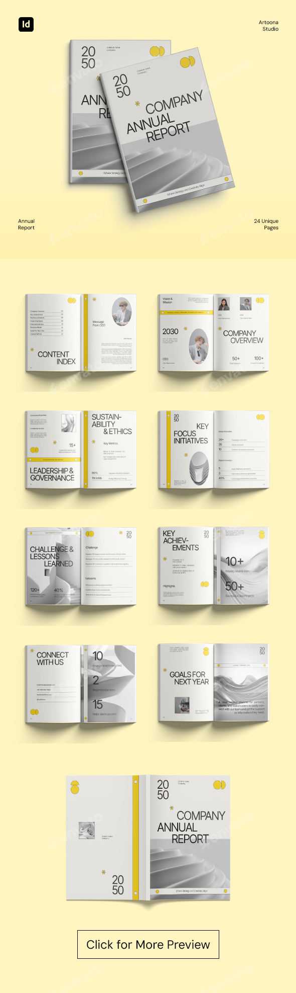 Grey Yellow Modern Company Annual Report