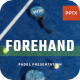 Forehand - Padel PowerPoint template 