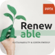 Renewable - Sustainability & Green Energy PowerPoint template 