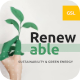 Renewable - Sustainability & Green Energy Google Slides template 
