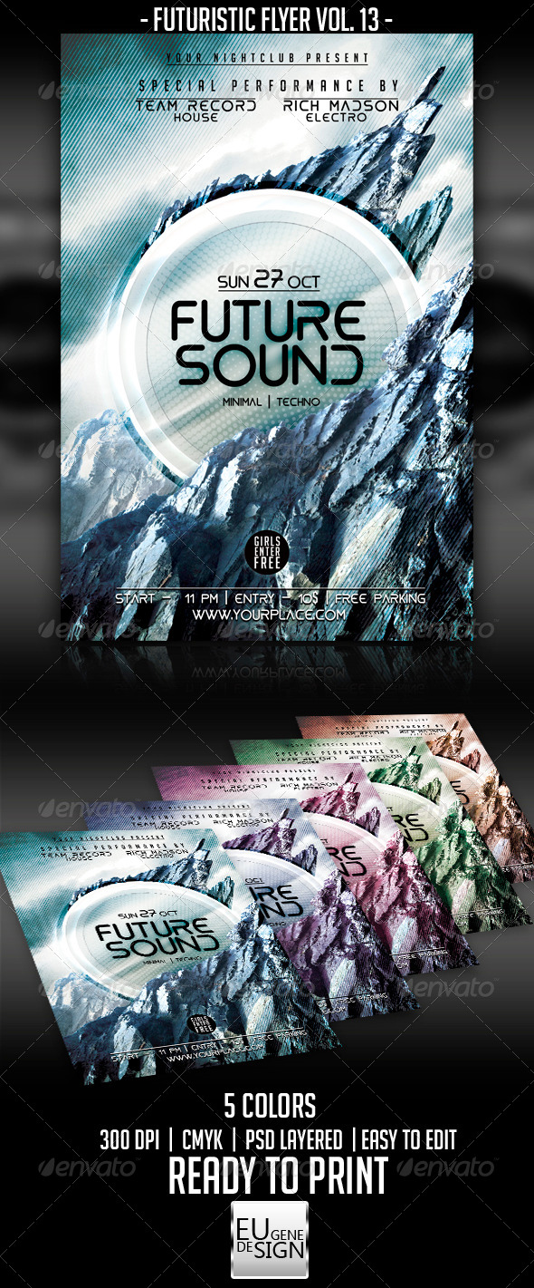 Futuristic Flyer Vol. 13 - Clubs & Parties Events