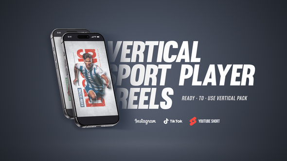 Sport Player Vertical Reels Product Promo template preview
