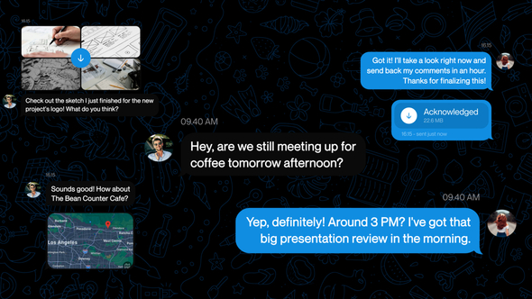 Telegram Chat Message UI Openers template preview