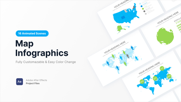 Map Infographics Infographics template preview