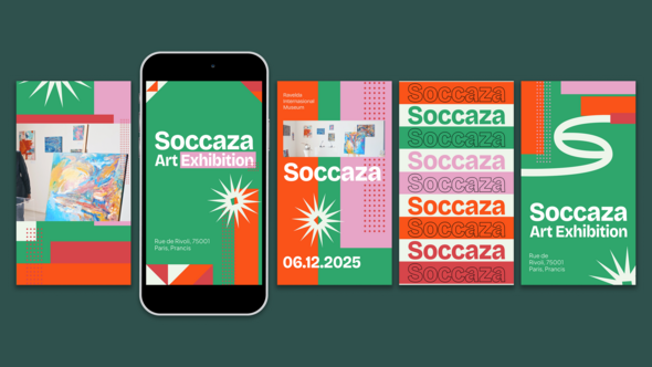 Art Exhibition Opening Product Promo template preview