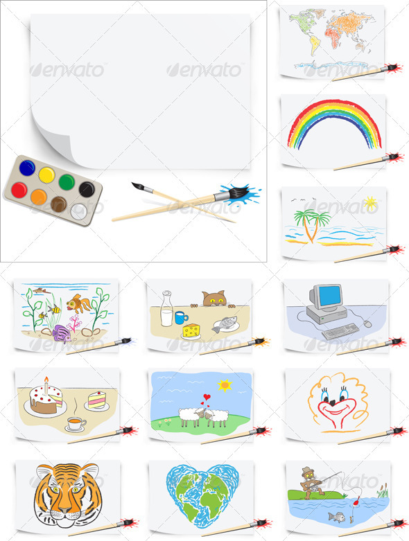 Set of the young artist