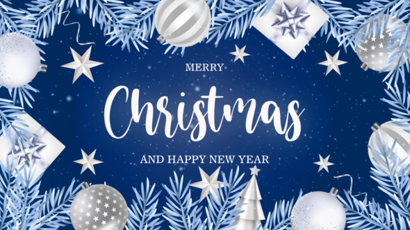 Merry Christmas  Intro 2026 Video Displays template preview