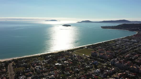 Downtown Florianopolis state Santa Catarina Brazil. Travel destination. alt