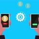 peer to peer exchange of bitcoin between two mobile wallets - VideoHive Item for Sale