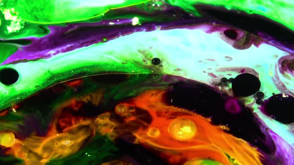Close Up Of Abstract Colorful Fluid Paint Background Textured 32 alt