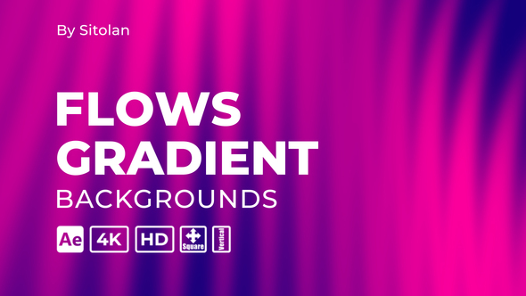 Flows Gradient Backgrounds Elements template preview