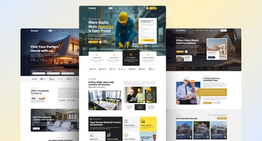 Best Real Estate & Construction Elementor Template Kit