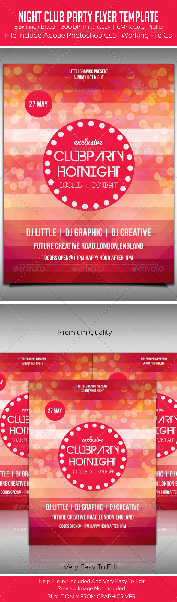 Party Flyer Template - Flyers Print Templates
