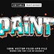 Paint Editable Text Effect 