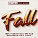 Fall 3d Text - Editable Text Effect 