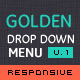 Golden Menu - Responsive Flat Dropdown Menu